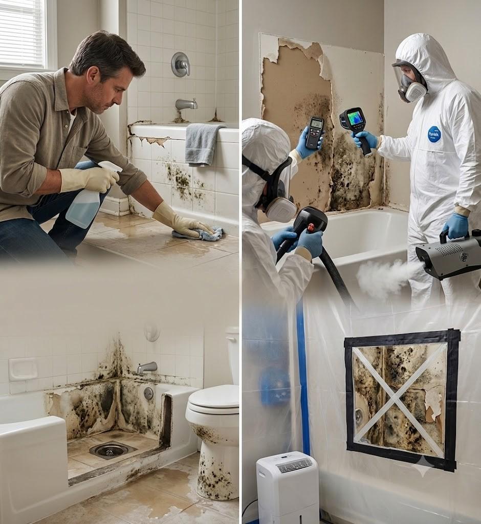 Bathroom Mold Removal vs. Surface Cleaning
